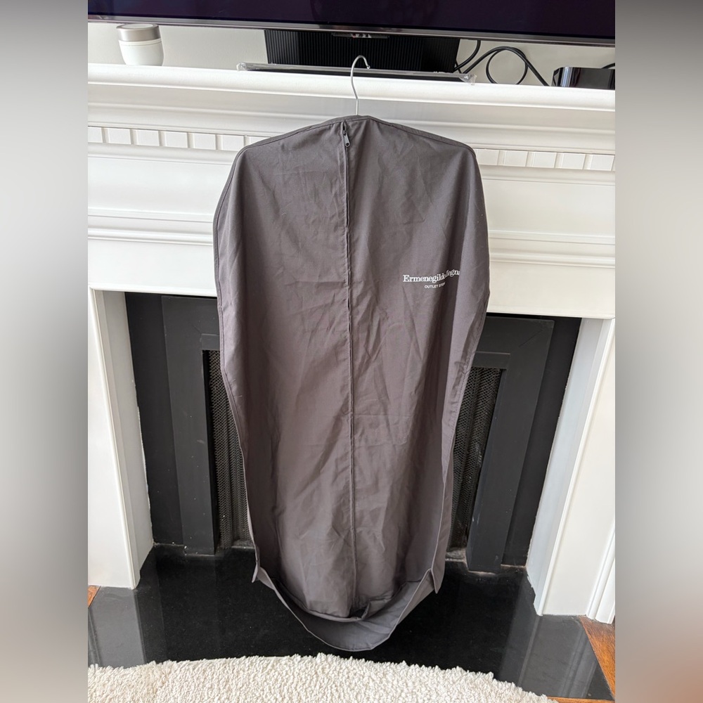 Ermenegildo Zegna Charcoal Grey Garment Bag